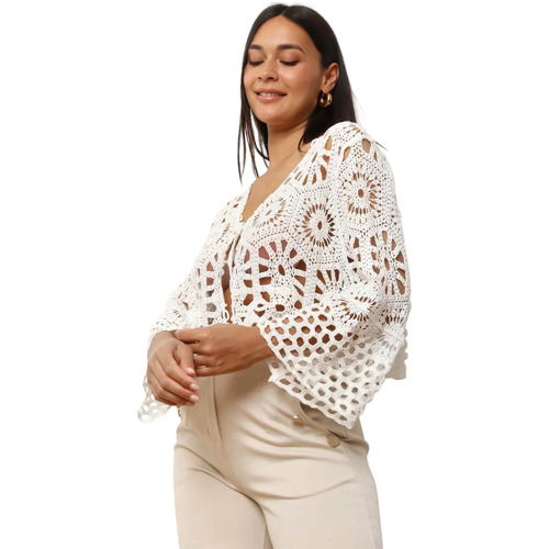 Odjeća Žene
 Veste i kardigani La Modeuse 75131_P177548 Bijela