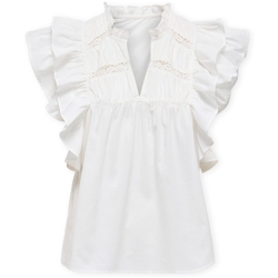 Odjeća Žene
 Topovi i bluze Only Noos Top Sunny Life - Cloud Dancer Bijela