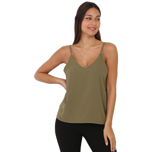 Odjeća Žene
 Topovi i bluze La Modeuse 23267_P58458 Kaki