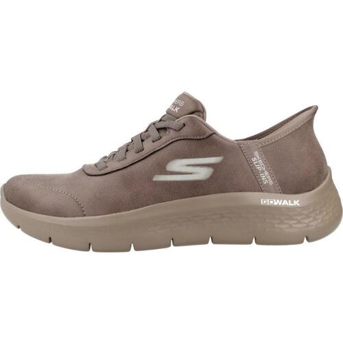 Skechers GO WALK FLEX - MALI SLIP-INS Smeđa