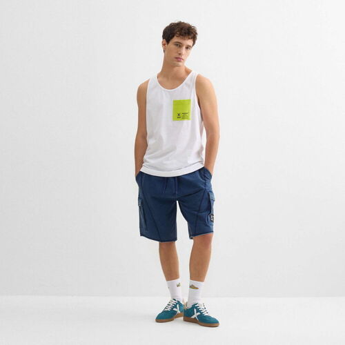 Odjeća Muškarci
 Majice kratkih rukava Munich Tank pinapple streetwear Bijela