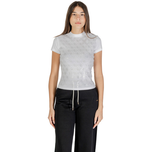 Guess SS MOCK NECK ALL OVER 4G TEE W4BI26 J1314 Bijela