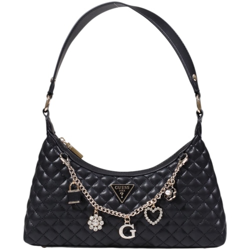 Guess EVERLEE TOP ZIP SHOULDER BAG HWEG86 79180 Crna
