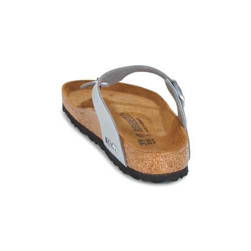 BIRKENSTOCK Gizeh Birko-flor / Srebrna
