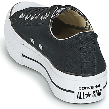 Converse CHUCK TAYLOR ALL STAR LIFT CLEAN OX CORE CANVAS Crna