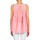 Odjeća Žene
 Majice s naramenicama i majice bez rukava Manoush AJOURE CARRE Bijela / Ružičasta