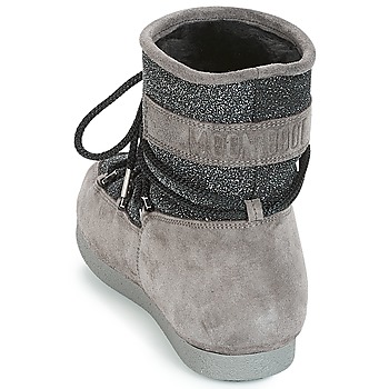 Moon Boot FAR SIDE LOW SUEDE GLITTER Crna / Siva