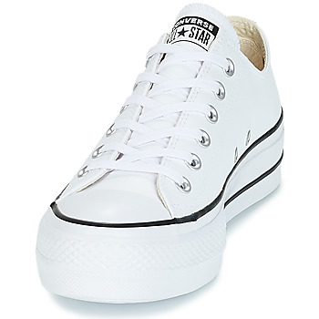 Converse CHUCK TAYLOR ALL STAR LIFT CLEAN OX LEATHER Bijela
